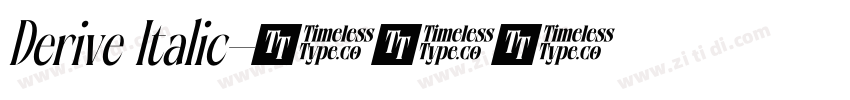 Derive Italic字体转换